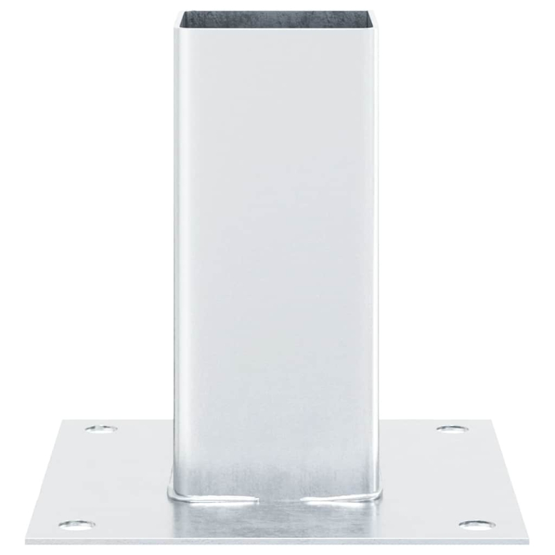 Pfostenträger Quadratisch 4Stk. Silber 71x71mm Verzinkter Stahl