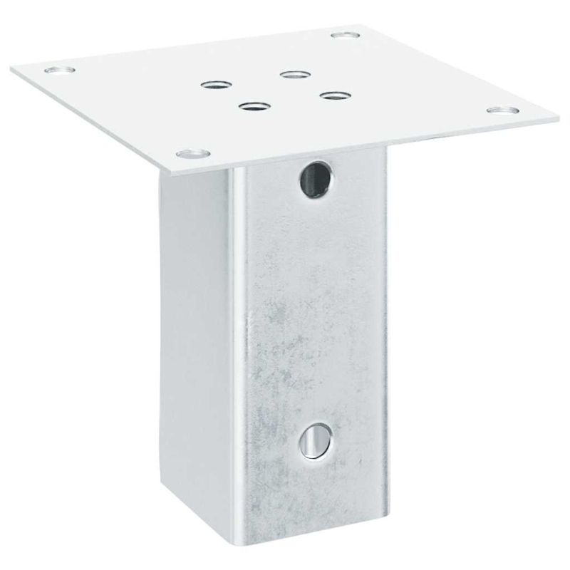 Pfostenträger Quadratisch 12 Stk. Silber 71x71mm Stahl Verzinkt