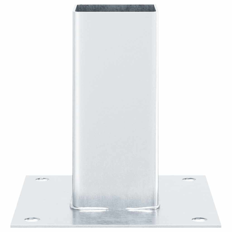 Pfostenträger Quadratisch 12 Stk. Silber 71x71mm Stahl Verzinkt