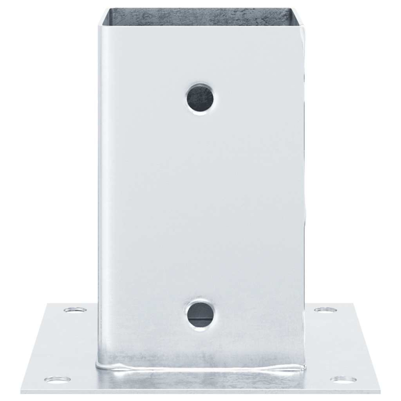 Pfostenträger Quadratisch 12 Stk. Silber 81x81mm Stahl Verzinkt