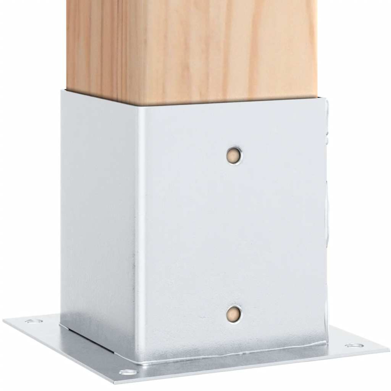 Pfostenträger Quadratisch 12 Stk. 121x121 mm Stahl Verzinkt