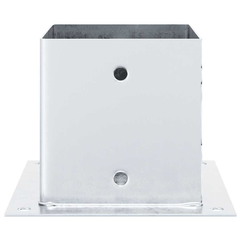 Pfostenträger Quadratisch 4Stk. Silber 141x141mm Stahl Verzinkt