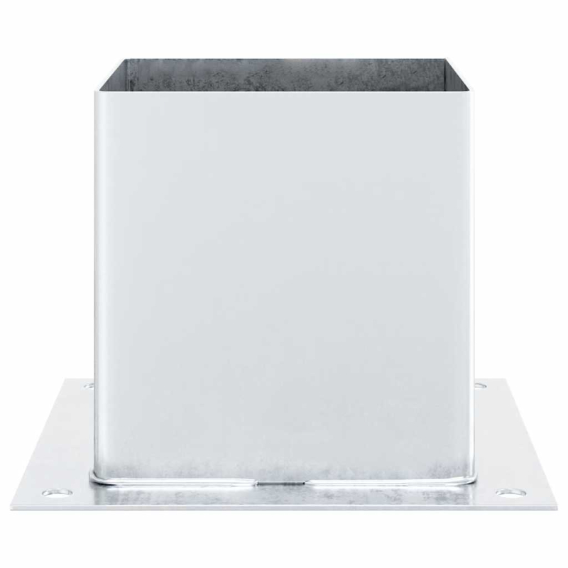 Pfostenträger Quadratisch 4Stk. Silber 141x141mm Stahl Verzinkt