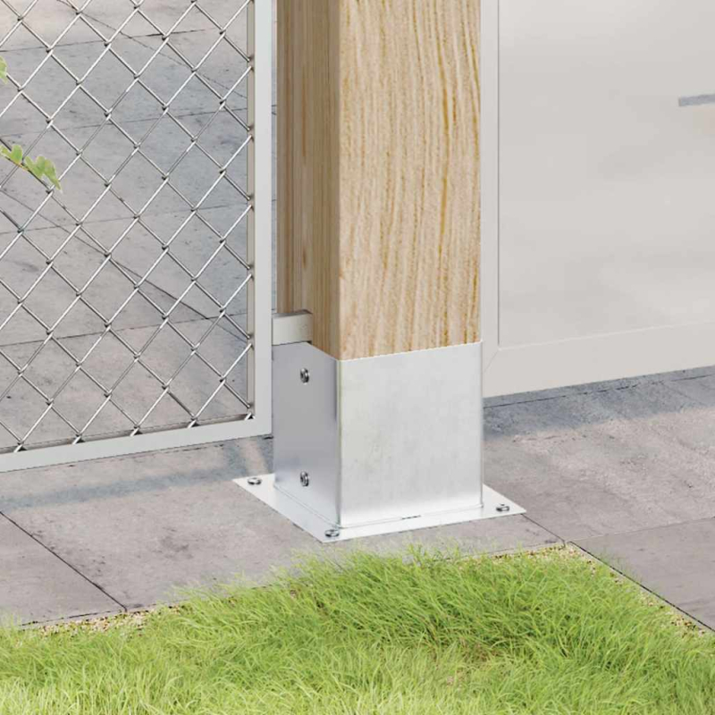 Pfostenträger Quadratisch 12 Stk. 141x141 mm Stahl Verzinkt