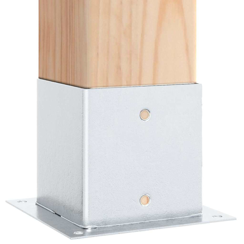 Pfostenträger Quadratisch 12 Stk. 141x141 mm Stahl Verzinkt