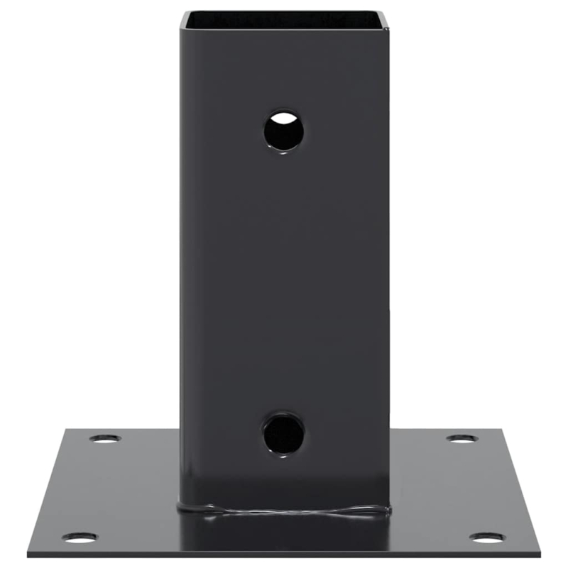 Pfostenträger Quadrat 4 Stk. 71x71 mm Pulverbeschichteter Stahl