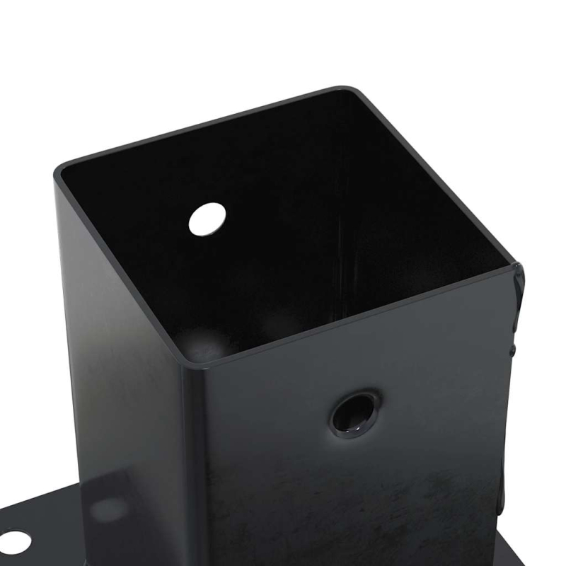 Pfostenträger Quadrat 12 Stk. 81x81mm Pulverbeschichteter Stahl