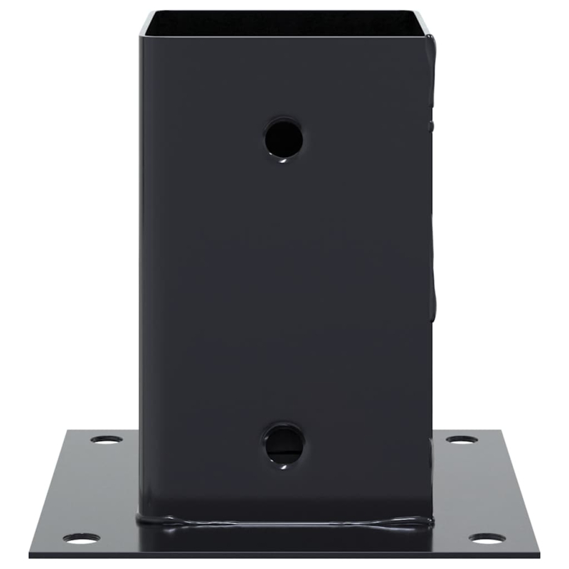 Pfostenträger Quadrat 4 Stk. 91x91 mm Pulverbeschichteter Stahl