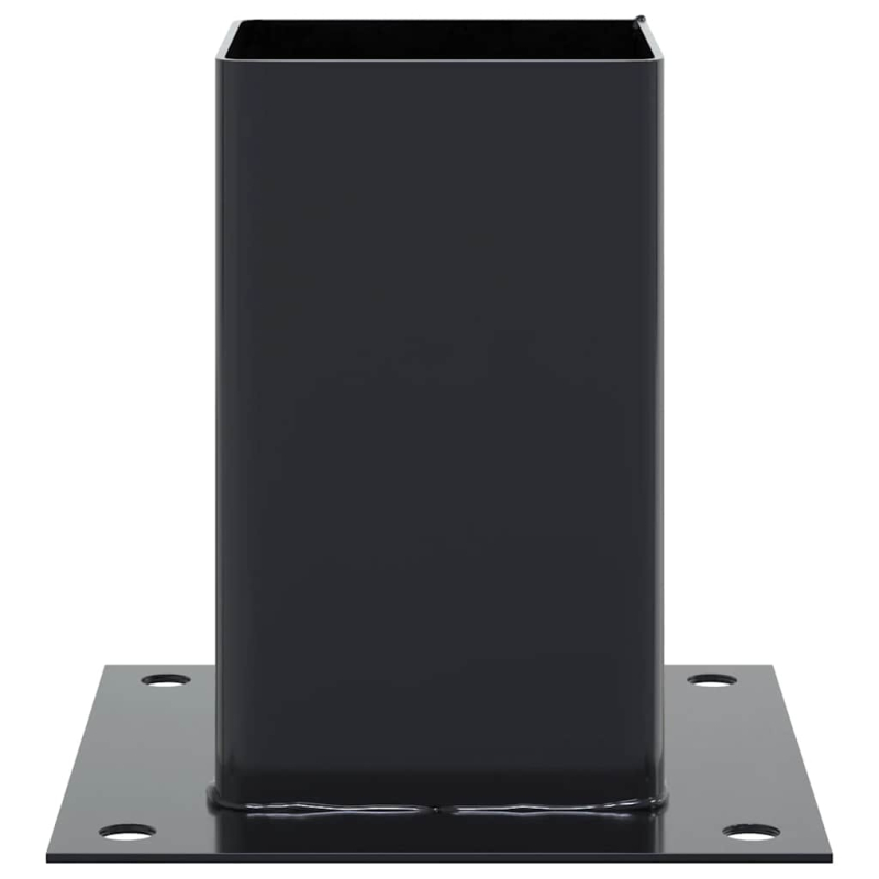 Pfostenträger Quadrat 4 Stk. 91x91 mm Pulverbeschichteter Stahl