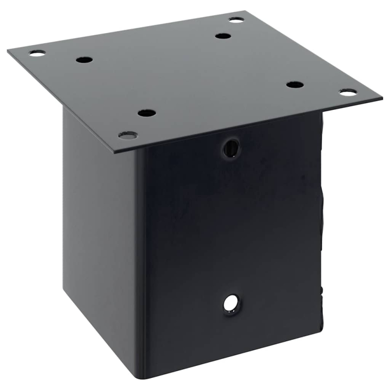 Pfostenträger Quadrat 4 Stk. 121x121 mm Stahl Pulverbeschichtet