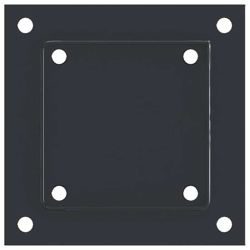 Pfostenträger Quadrat 12 Stk. 121x121mm Stahl Pulverbeschichtet