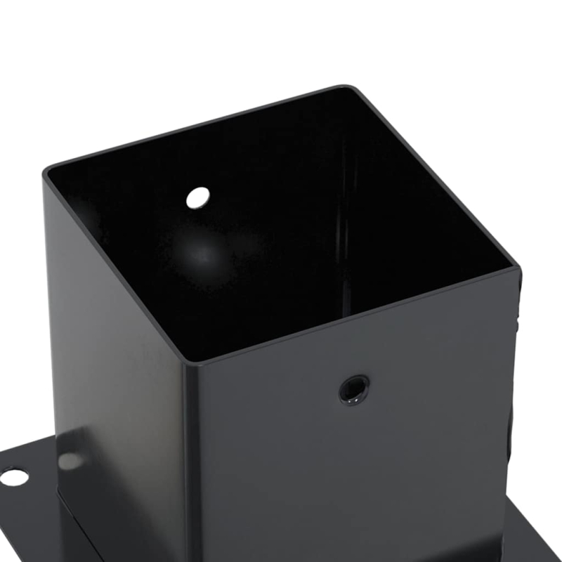 Pfostenträger Quadrat 12 Stk. 121x121mm Stahl Pulverbeschichtet