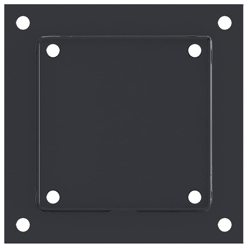 Pfostenträger Quadrat 12 Stk. 141x141mm Stahl Pulverbeschichtet