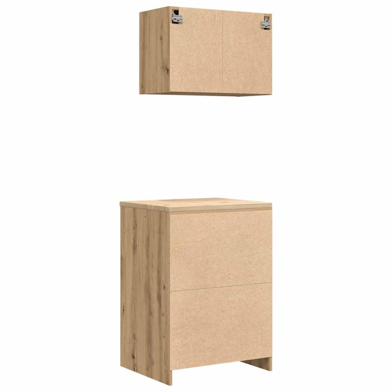 Garagenschränke 2 Stk. Artisan-Eiche Holzwerkstoff