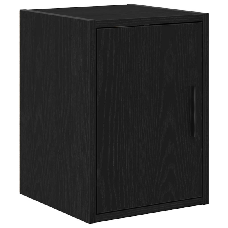 Garagenschränke 2 Stk. Schwarz Holzwerkstoff