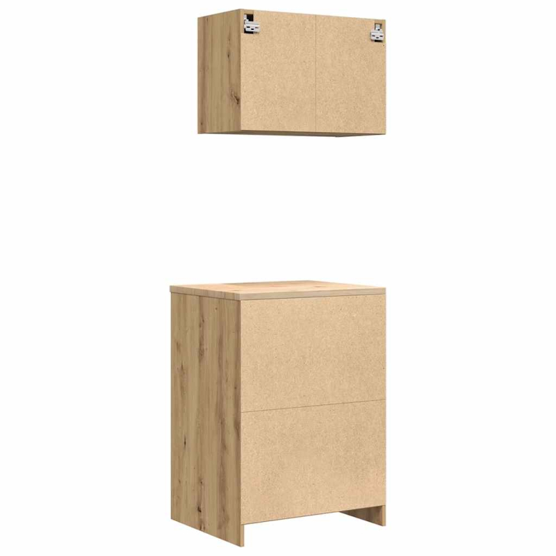 Garagenschränke 2 Stk. Artisan-Eiche Holzwerkstoff