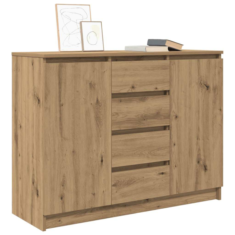 Sideboard mit Schubladen Artisan-Eiche 100,5x35x76 cm