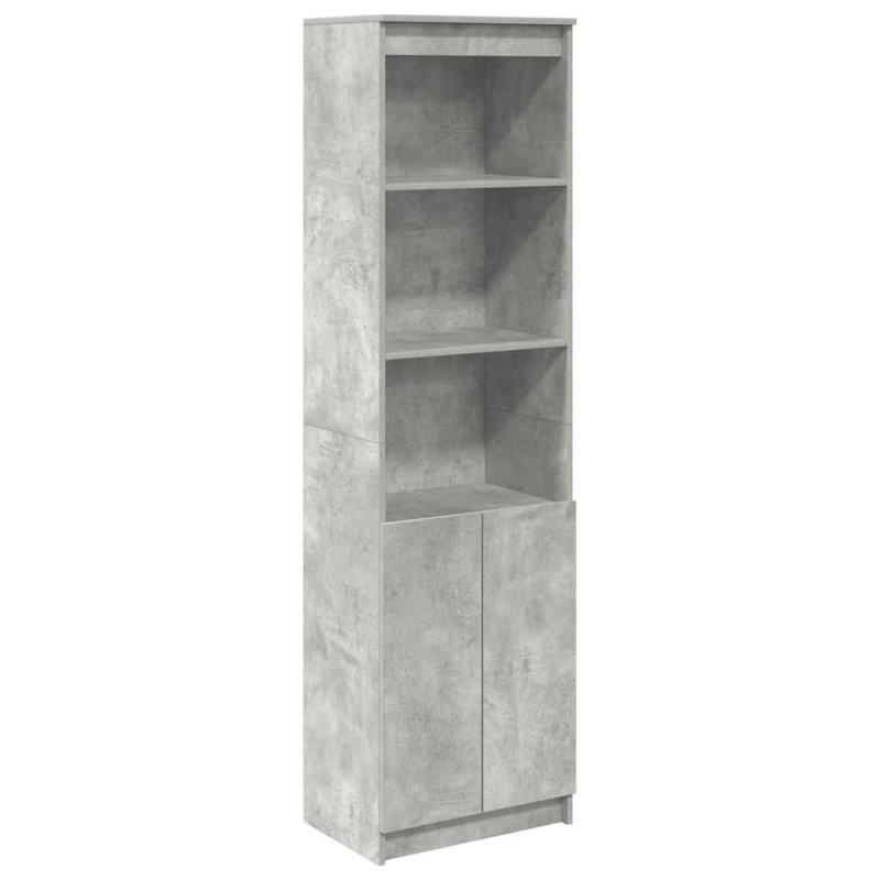 Highboard Betongrau 50x35x180 cm Holzwerkstoff