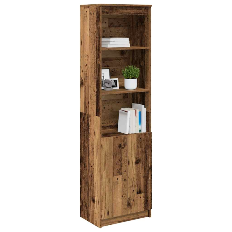 Highboard Altholz-Optik 50x35x180 cm Holzwerkstoff