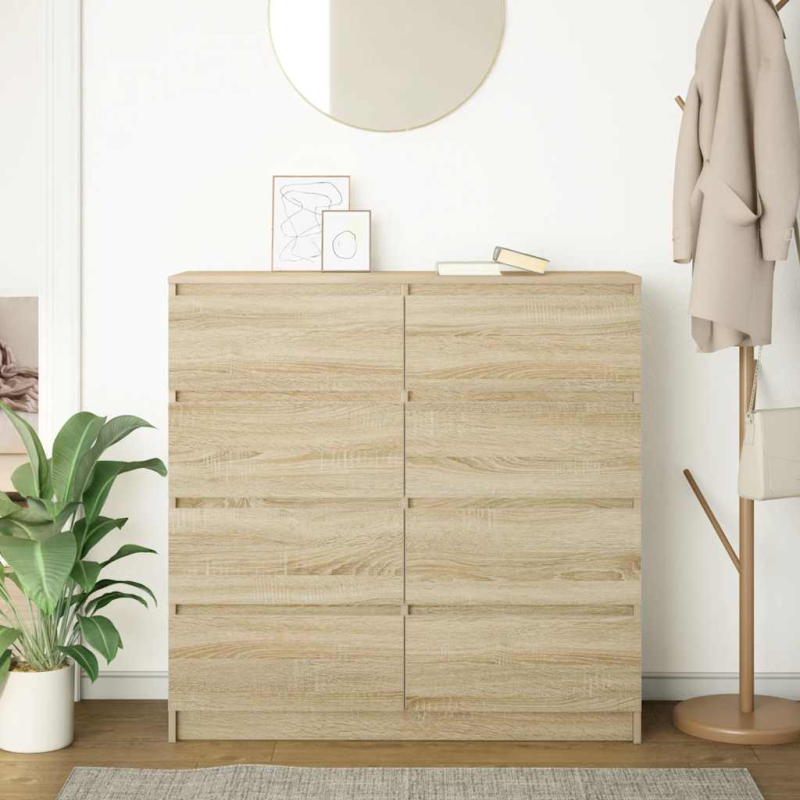 Sideboard Sonoma-Eiche 100x35x99 cm Holzwerkstoff