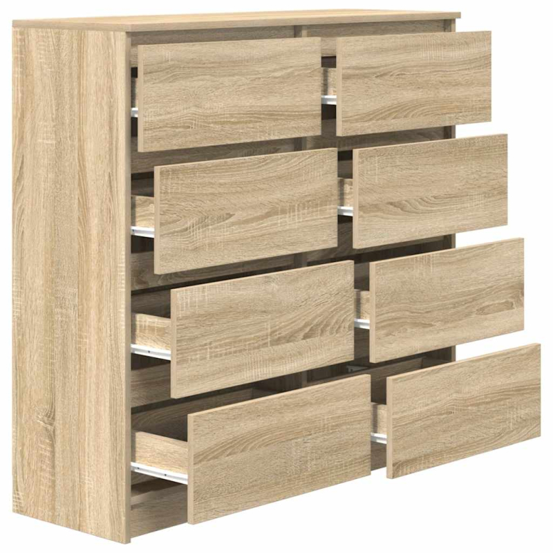 Sideboard Sonoma-Eiche 100x35x99 cm Holzwerkstoff
