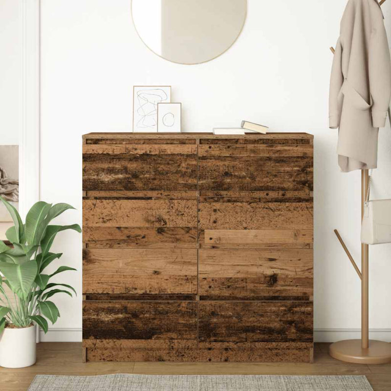 Sideboard Altholz-Optik 100x35x99 cm Holzwerkstoff