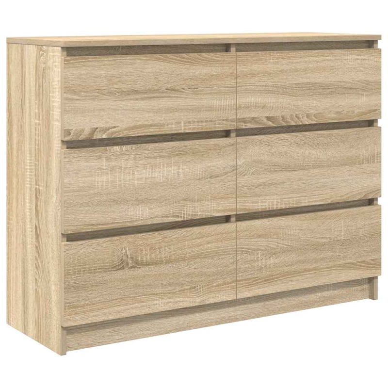 Sideboard Sonoma-Eiche 100x35x76 cm Holzwerkstoff