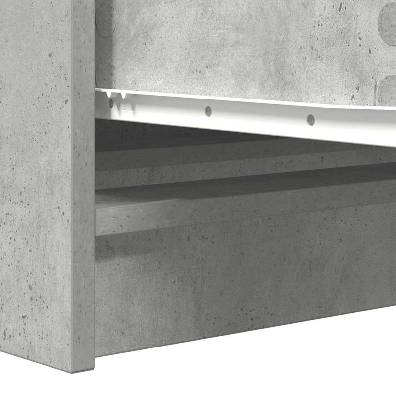 Sideboard Betongrau 100x35x76 cm Holzwerkstoff