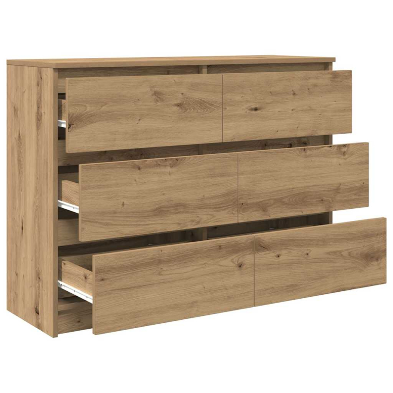 Sideboard Artisan-Eiche 100x35x76 cm Holzwerkstoff
