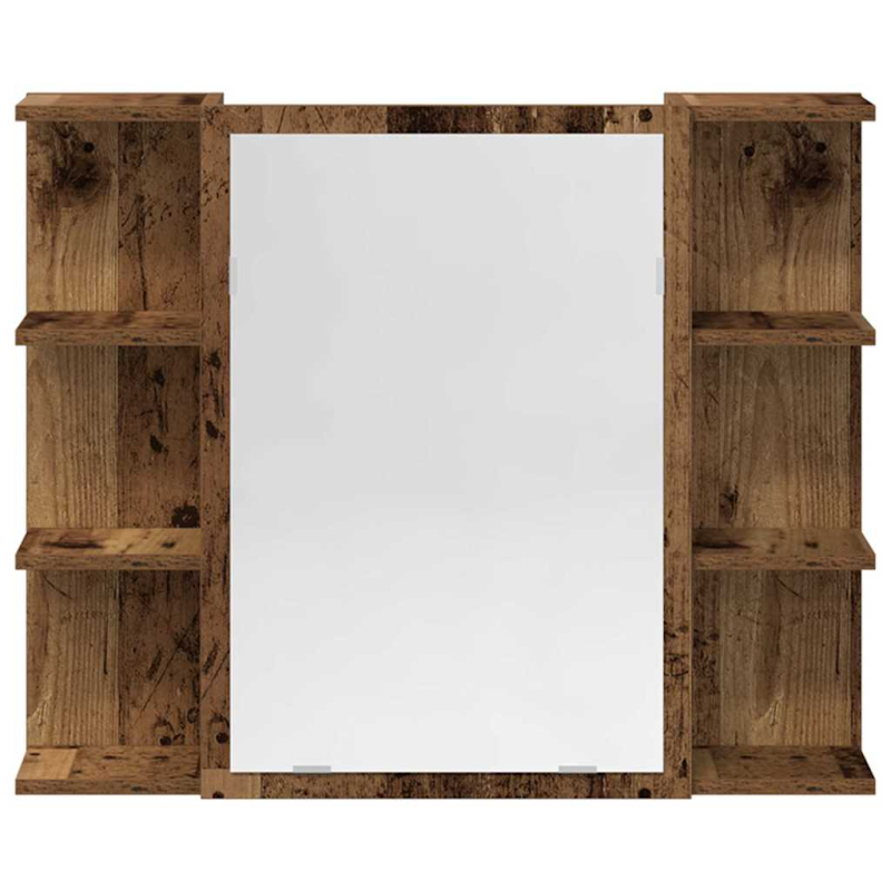 3-tlg. Badmöbel-Set Altholz-Optik Holzwerkstoff