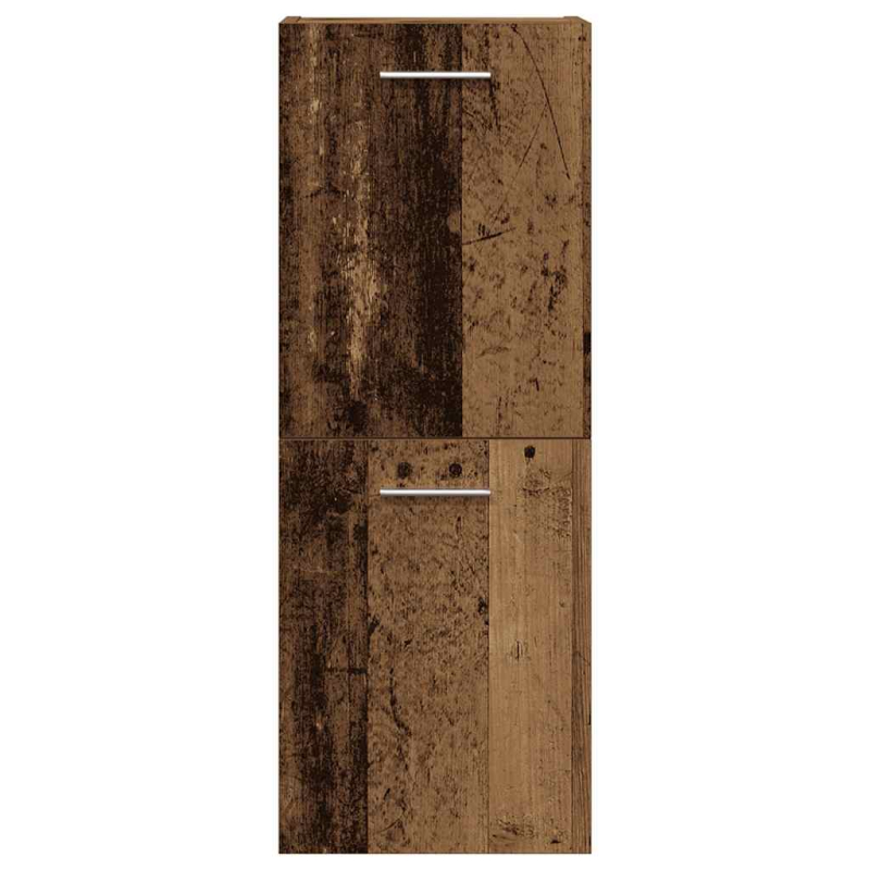 4-tlg. Badmöbel-Set Altholz-Optik Holzwerkstoff