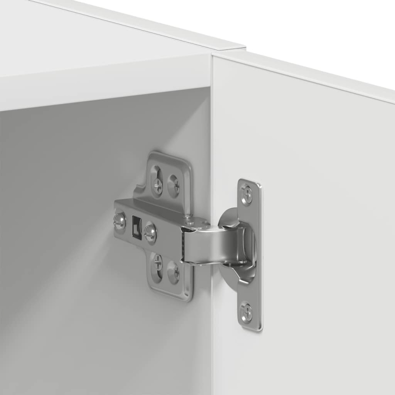 Waschmaschinenschrank Weiß 64x24x190 cm Holzwerkstoff