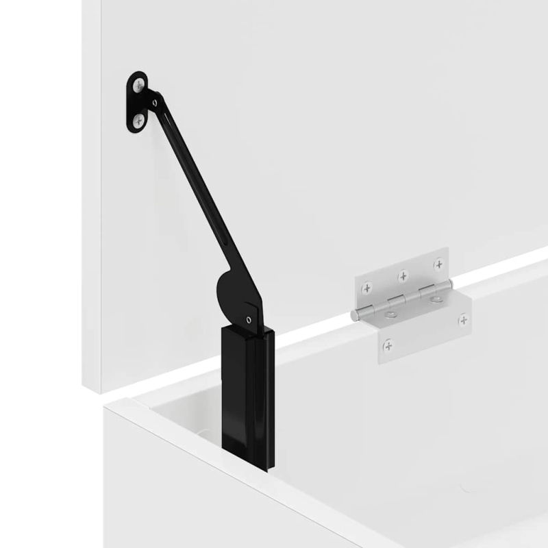 Schuhbank Weiß 102x30,5x45 cm Holzwerkstoff