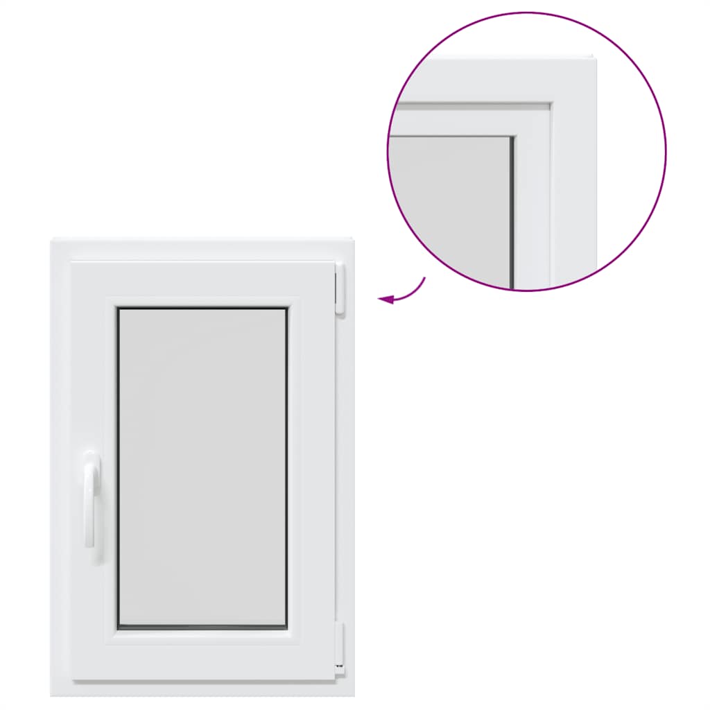 Kellerfenster RISOR 50x75 cm Drehkipp DIN Rechts Weiß