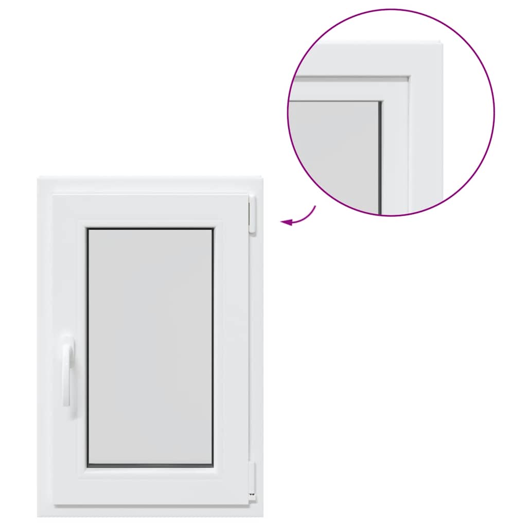 Kellerfenster RISOR 50x75 cm Drehkipp DIN Links Weiß