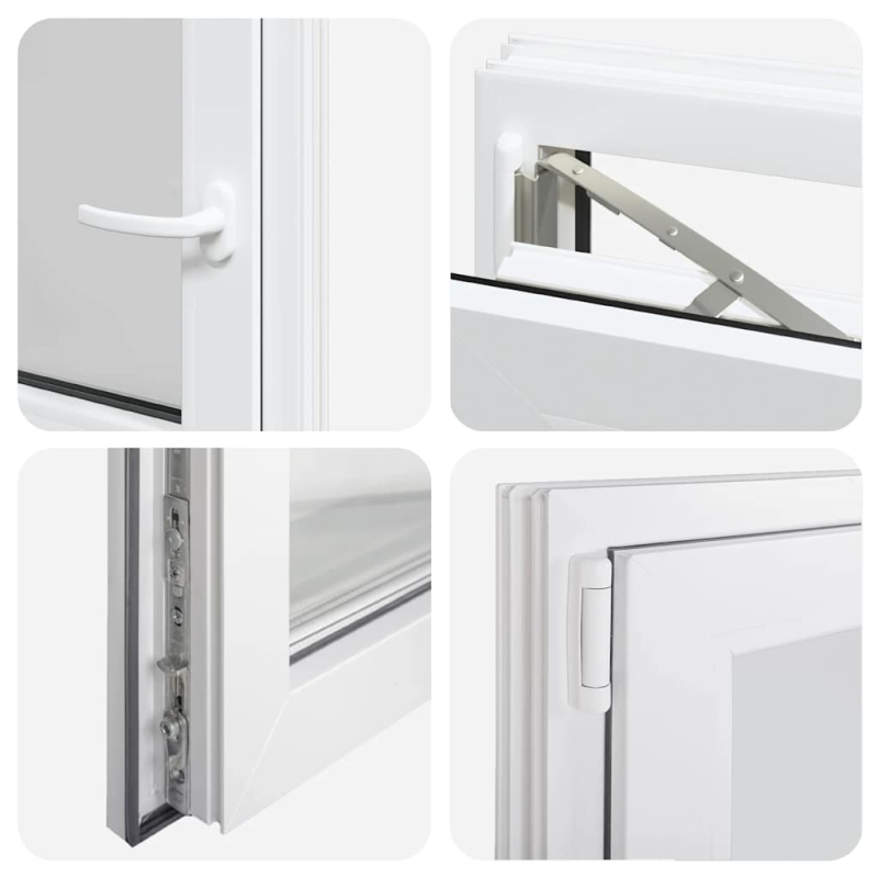 Kellerfenster RISOR 60x60 cm Dreh Kipp DIN Links Weiß