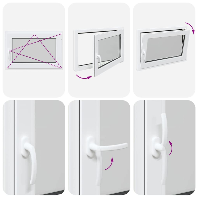 Kellerfenster RISOR 60x80 cm Dreh Kipp DIN Rechts Weiß