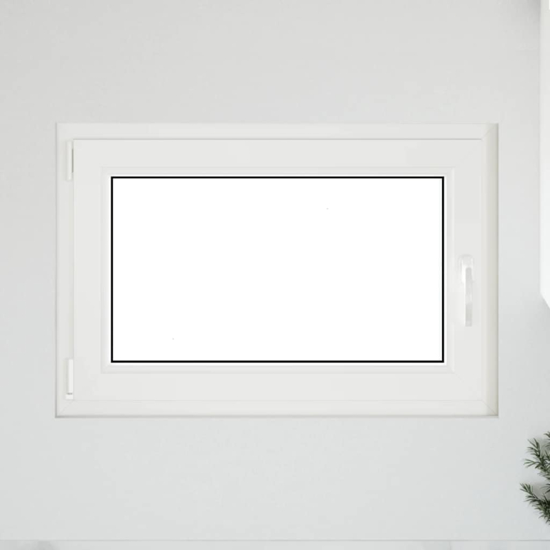 Kellerfenster RISOR 60x90 cm Dreh Kipp DIN Links Weiß