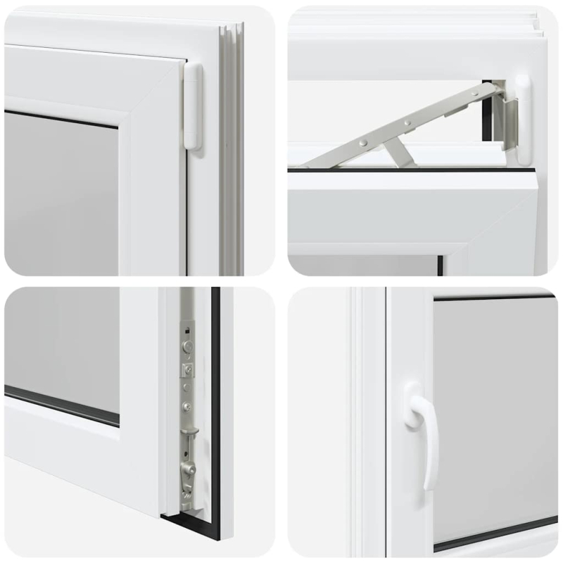 Kellerfenster RISOR 80x60 cm Dreh Kipp DIN Rechts Weiß