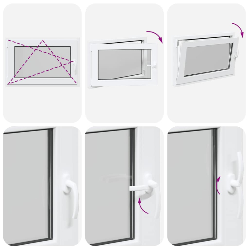 Kellerfenster RISOR 90x60 cm Dreh Kipp DIN Links Weiß