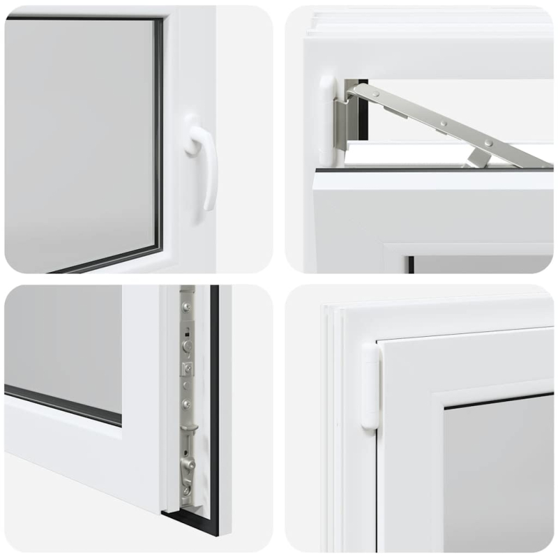 Kellerfenster RISOR 100x60 cm Dreh Kipp DIN Links Weiß