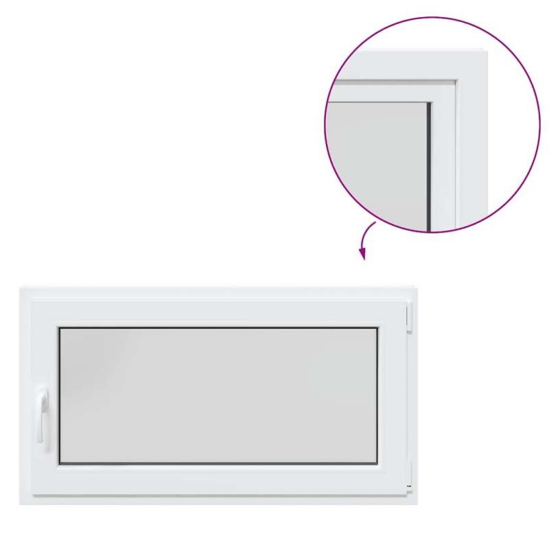 Kellerfenster RISOR 110x50 cm Dreh Kipp DIN Rechts Weiß