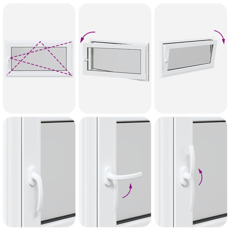 Kellerfenster RISOR 110x50 cm Dreh Kipp DIN Rechts Weiß