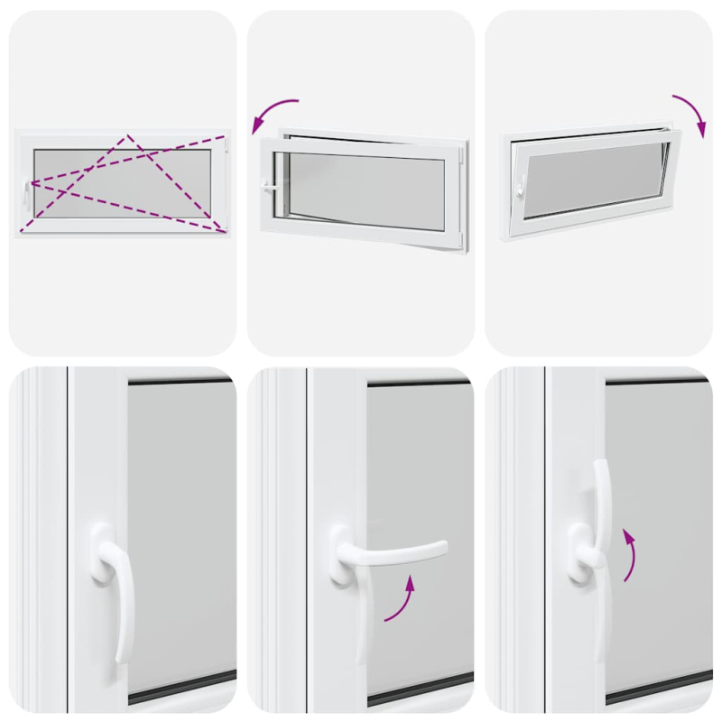 Kellerfenster RISOR 120x60 cm Dreh Kipp DIN Rechts Weiß