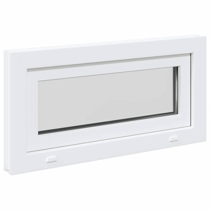 Kellerfenster RISOR 80x40 cm Kipp 2-fach Verglasung Weiß