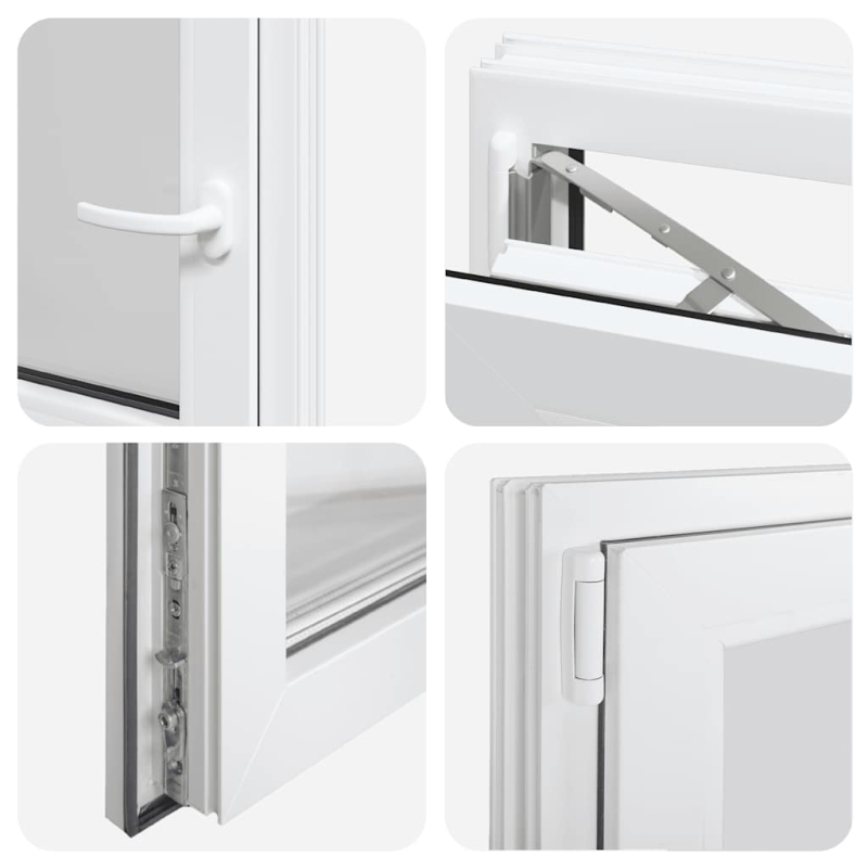 Kellerfenster RISOR 60x60 cm Dreh Kipp DIN Links Weiß