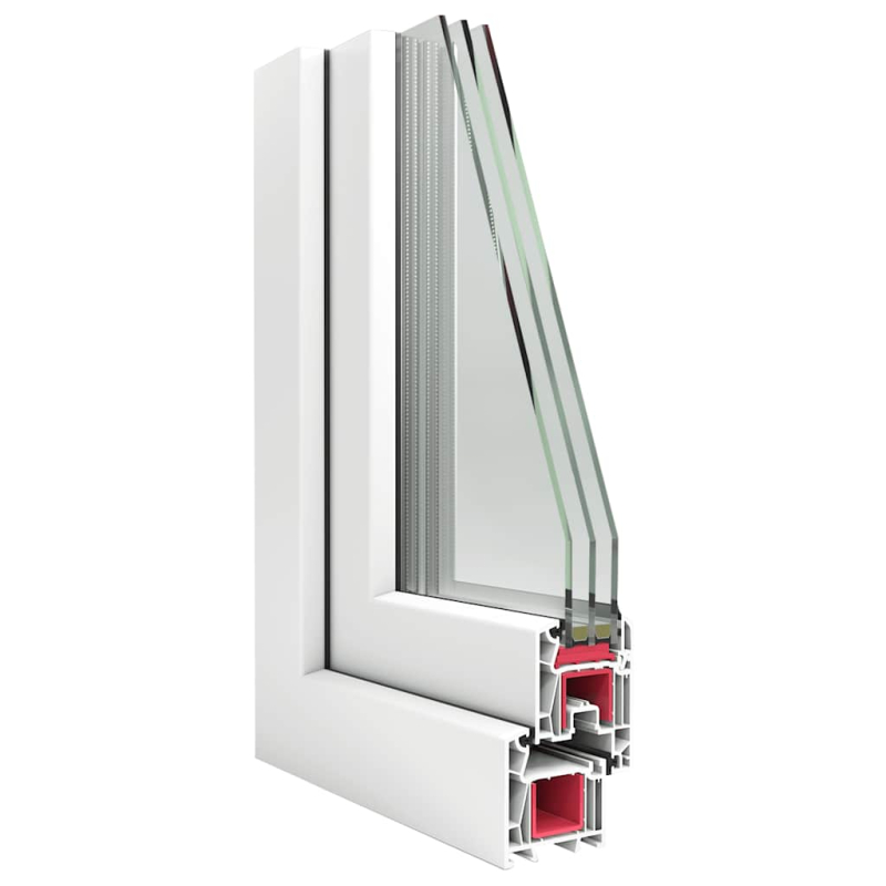 Kellerfenster RISOR 60x60 cm Dreh Kipp DIN Links Weiß