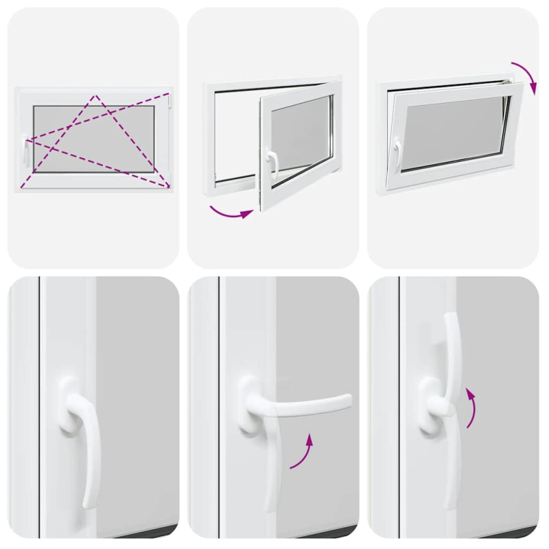 Kellerfenster RISOR 60x80 cm Dreh Kipp DIN Rechts Weiß