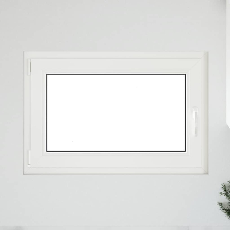 Kellerfenster RISOR 60x90 cm Dreh Kipp DIN Links Weiß