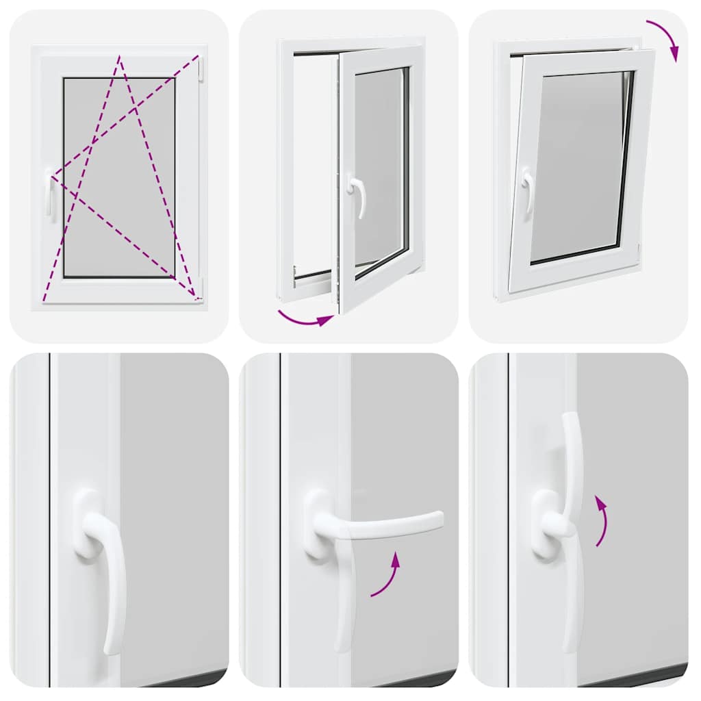 Kellerfenster RISOR 60x100 cm Drehkipp DIN Rechts Weiß
